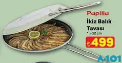 PAPİLLA İKİZ BALIK TAVASI 32 CM